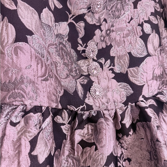 Sister Jane jacquard gold floral mini dress - Picture 3 of 5